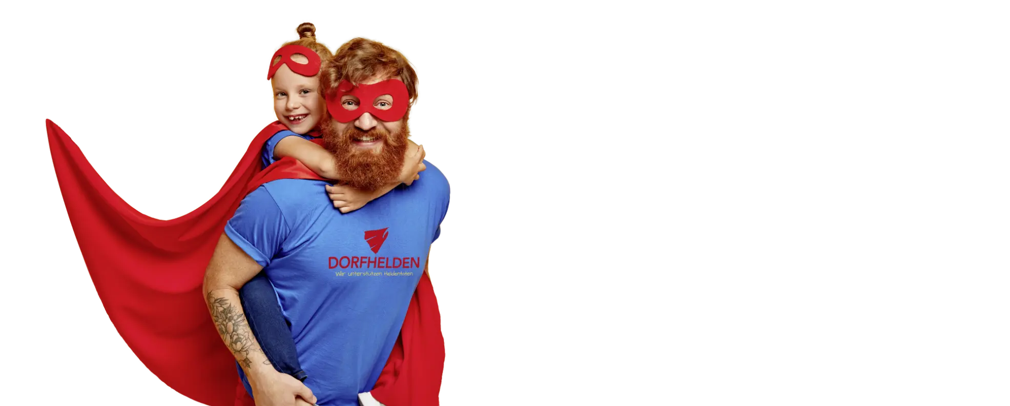 Dorfhelden Vater mit Tochter